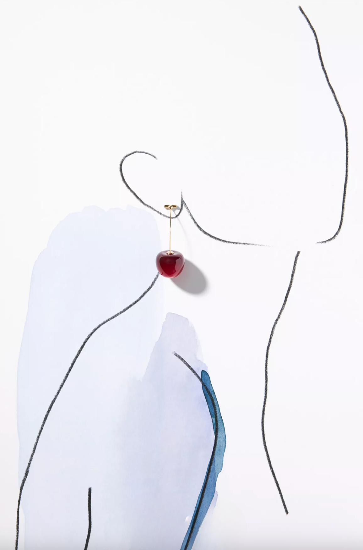 Cherry Drop Earrings